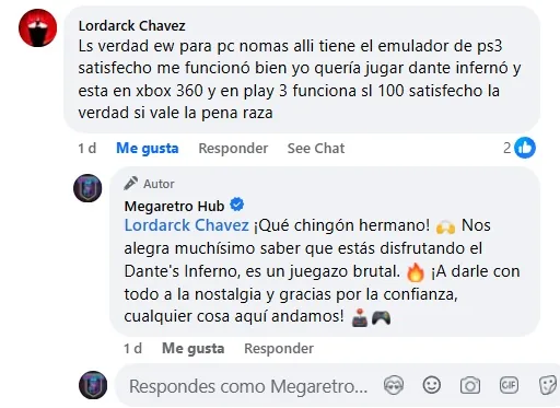 Reseña de Lordarck Chavez en Facebook